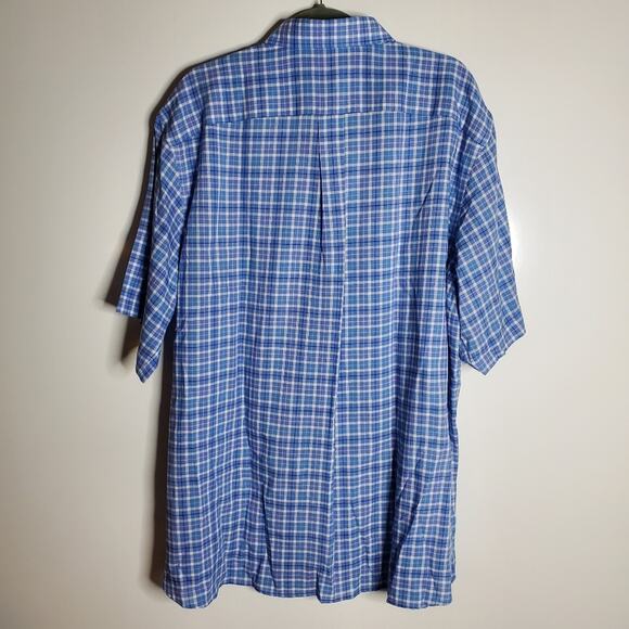 Daniel Cremieux Signature Collection Blue plaid shirt Size XXL NWT - Picture 6 of 9